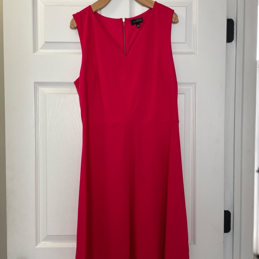 The Limited hot pink back zipper dress size medium